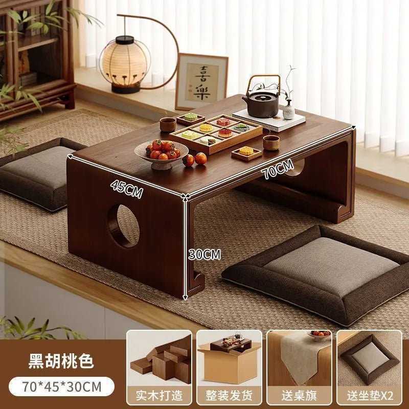 Table basse bois clair de style japonais - style11