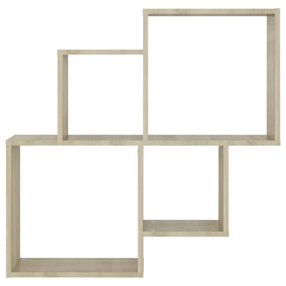 Étagère cube murale bois 80x15x78.5 cm -