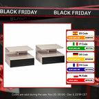 Table de nuit flottante de luxe lot de 2 ensembles - 35X32X22.5 cm -