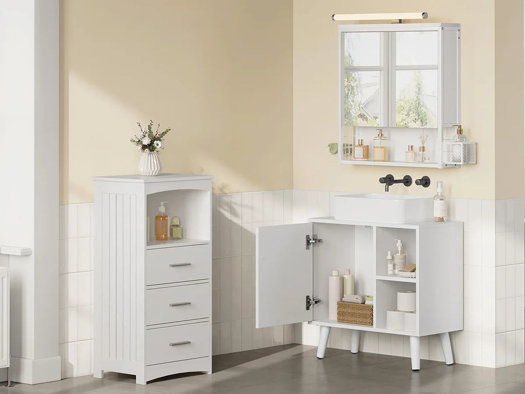 Meuble salle de bain en bois moderne 60x30x60.5cm -