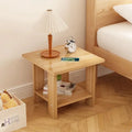 Table de nuit d'appoint simple en bois - Jaune