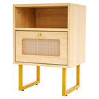 Table de nuit rotin robuste -