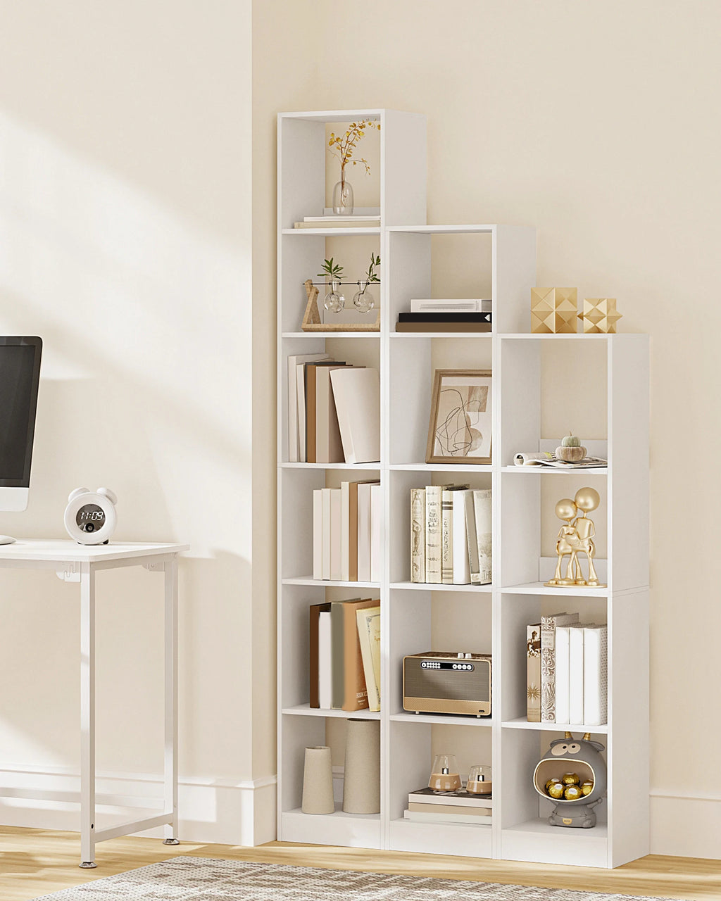 Étagère cube pas cher en bois -