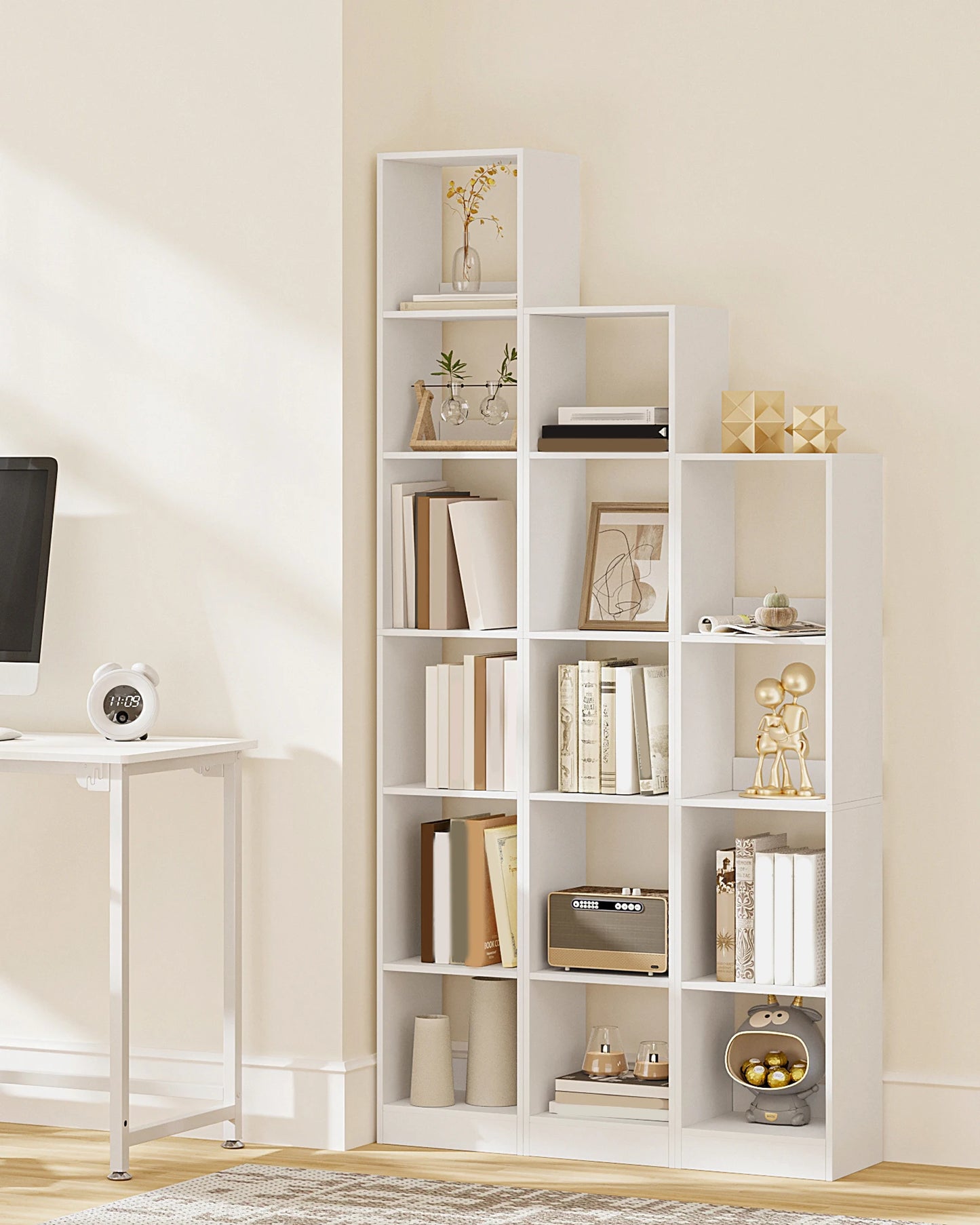 Étagère cube pas cher en bois -