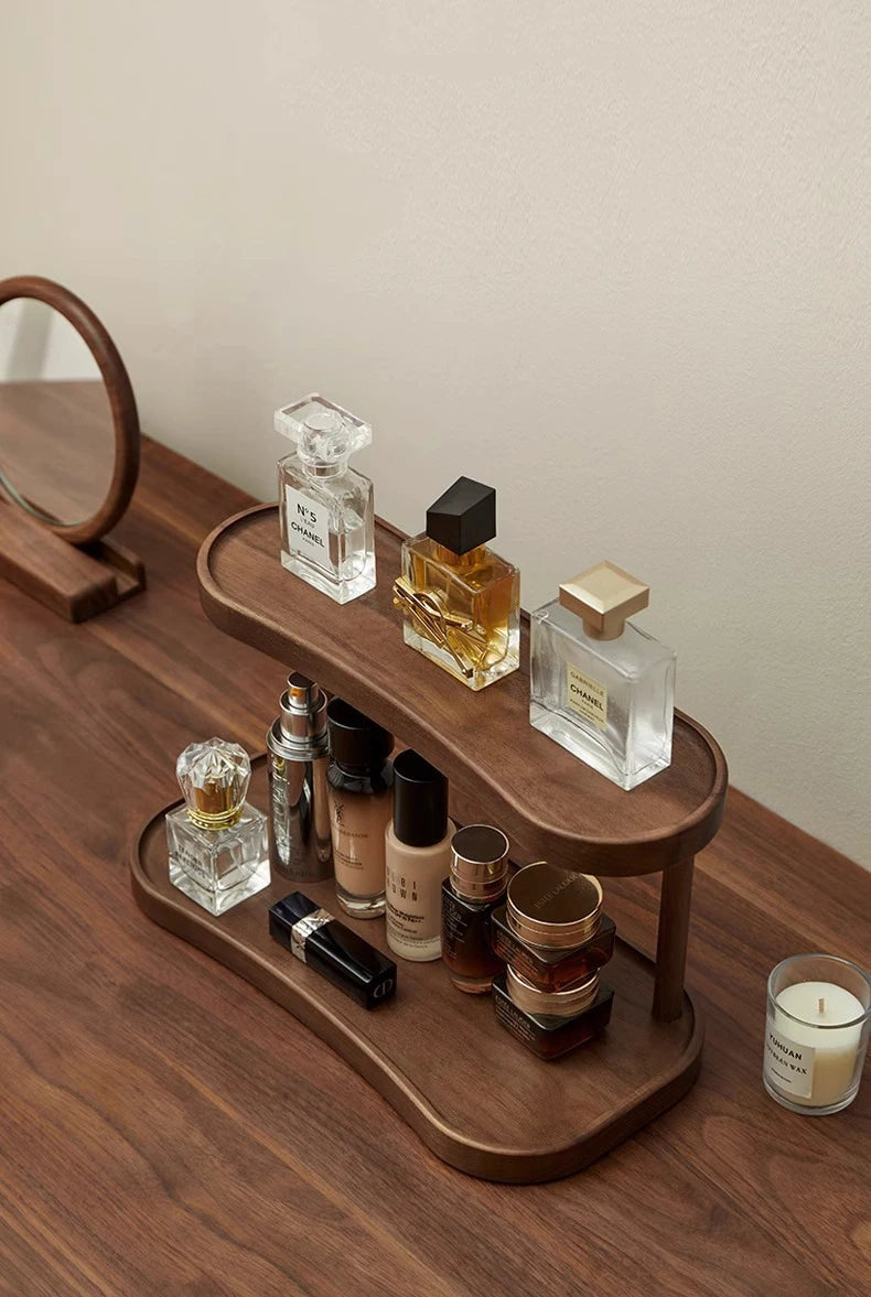 Étagère café bohème de luxe en bambou -