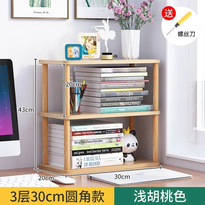 étagère bureau d'angle en bois de qualité - 3 couches 30cm B