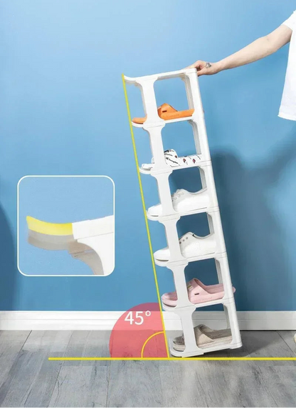 Meuble à chaussure blanc simple et moderne -