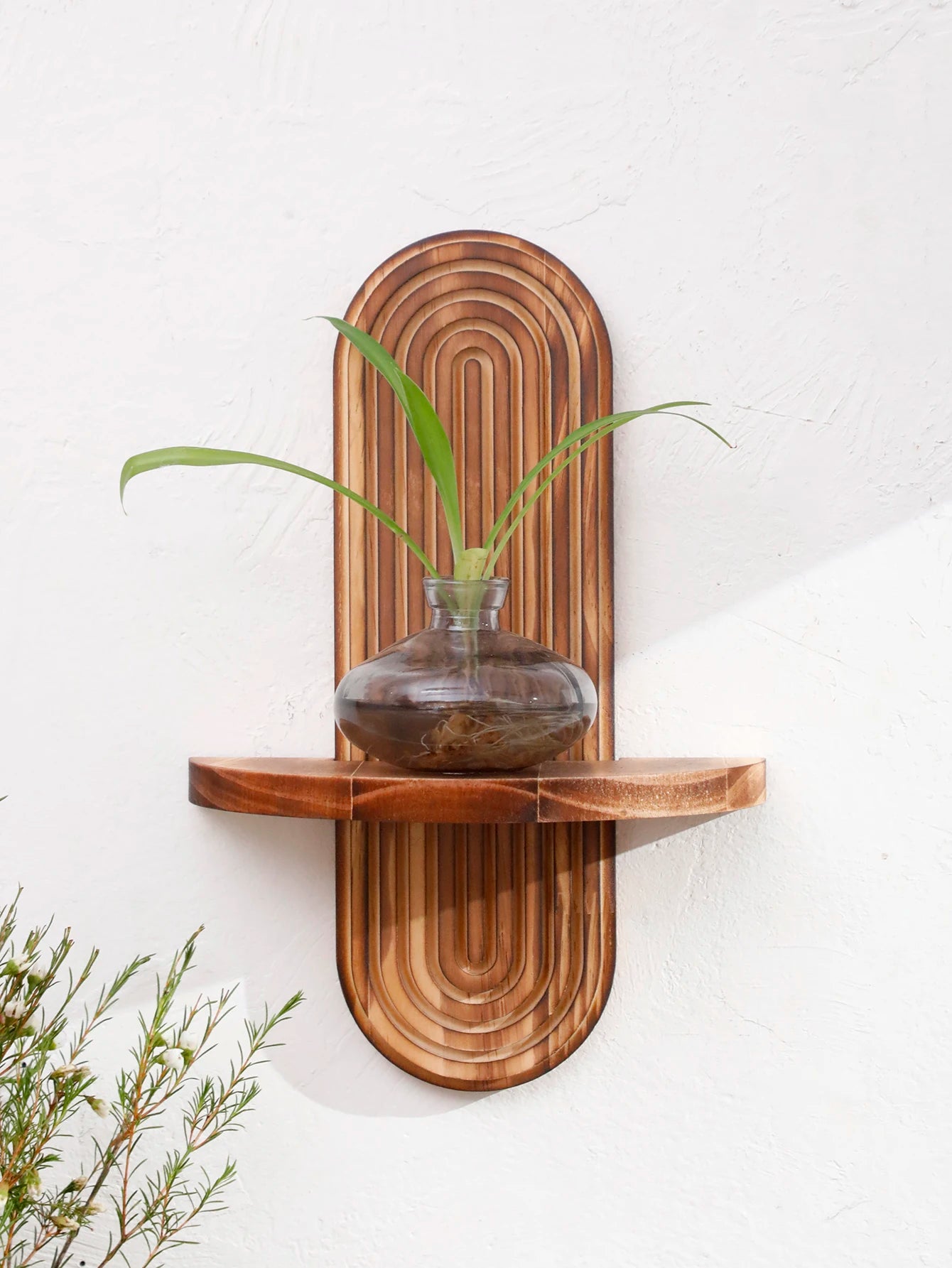 étagère bois ancien 1 pièce bohoo -