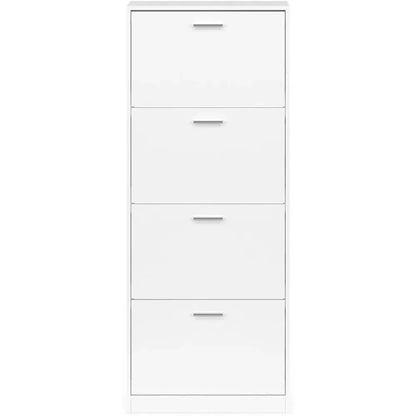 Étagère chaussures haute de luxe blanche pour chambre ou entrée -