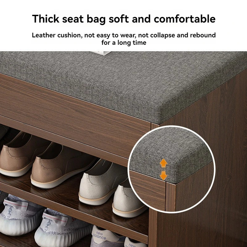 Meuble à chaussure banc avec possibilité de s'assoir -