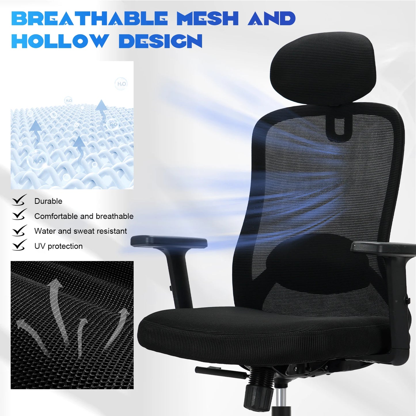 Chaise de bureau pour mal de dos ergonomique -