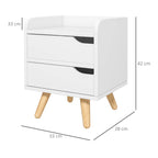 Table de nuit multifonctionnelle blanche -