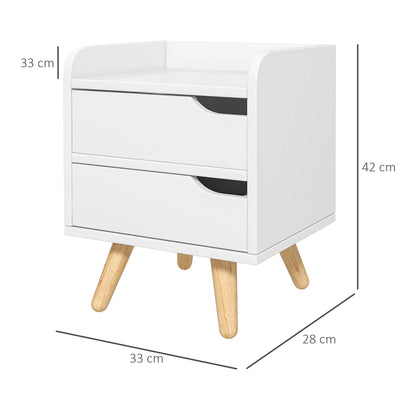 Table de nuit multifonctionnelle blanche -