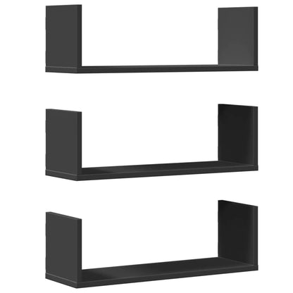 étagère murale livre 3 pcs Blanc 58x18x18 cm - Navy