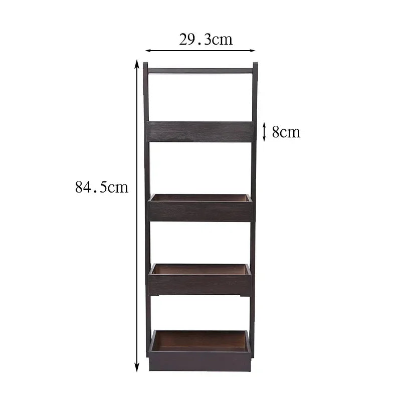 étagère bois cuisine à 4 étage - A