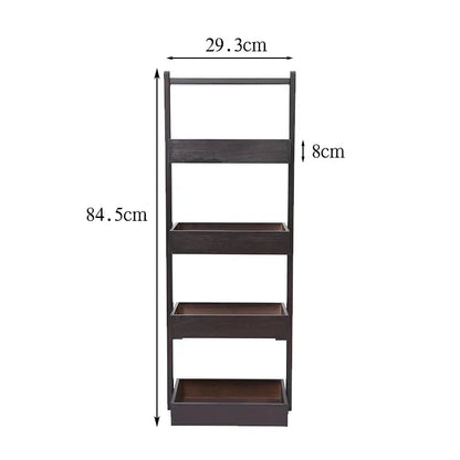 étagère bois cuisine à 4 étage - A