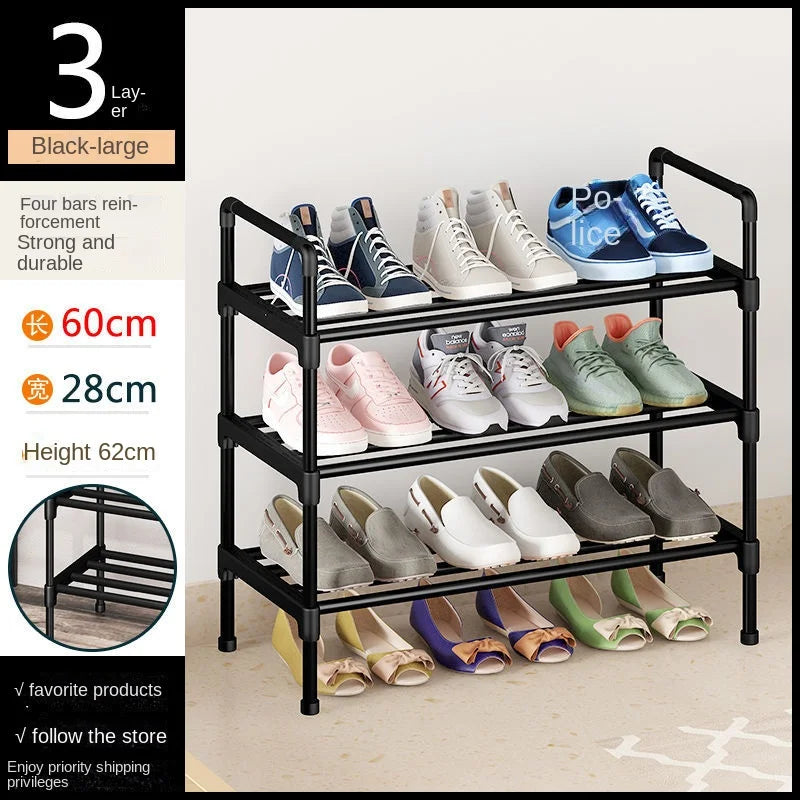 Étagère chaussures industrielle - Long 60CM 3 Floors