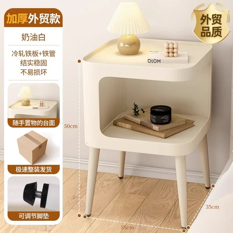 Table de nuit minimaliste blanc 1 pièce - B