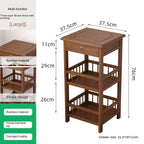 Table de nuit en bambou massif 1 pc - E2