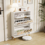 Meuble à chaussure dispositif anti basculement -