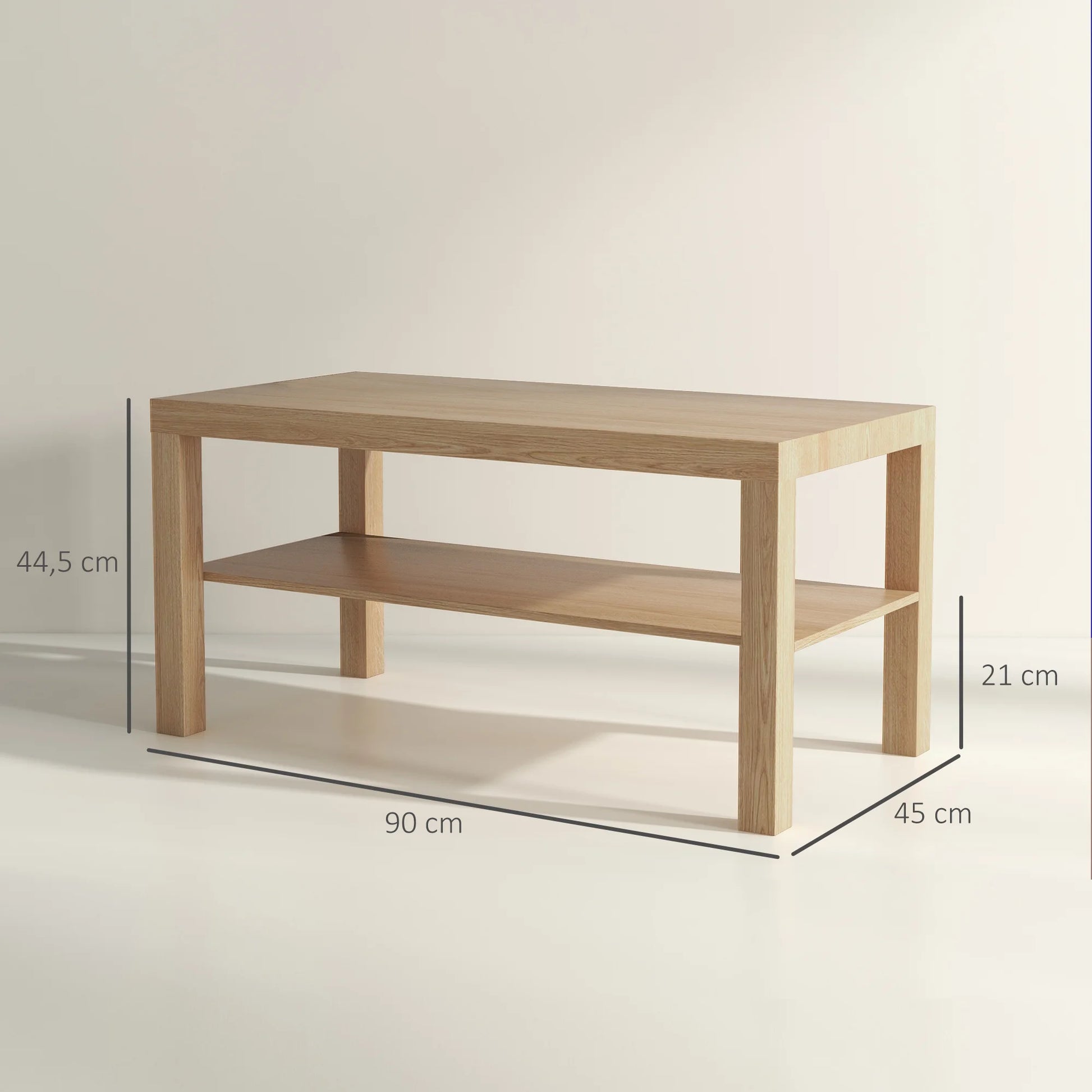 Table basse moderne simple 90 x 45 x 44.5 cm -