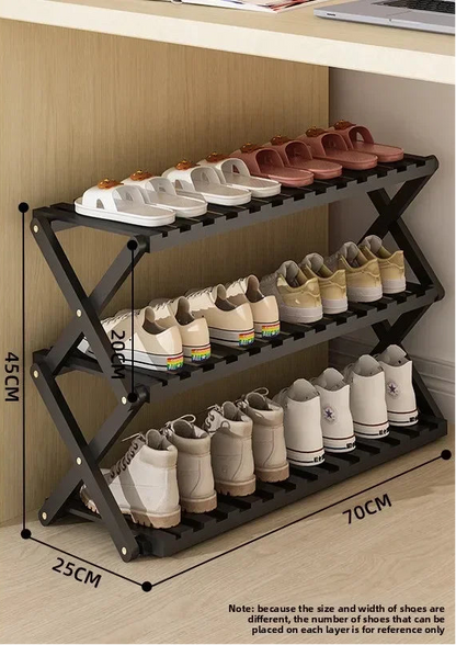 Meuble à chaussure palette artisanale - 3C-70cm-Noir