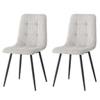 Chaise salle à manger gris tendance lot de 2/4/6 - 2pcs Gris Chaise salle à manger