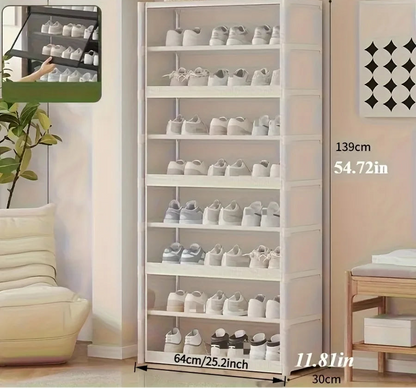 Meuble à chaussure noir tendance - Blanc