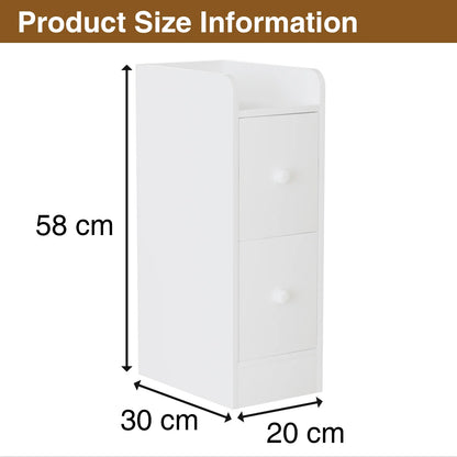 Table de nuit de rangement d'angle étroite -