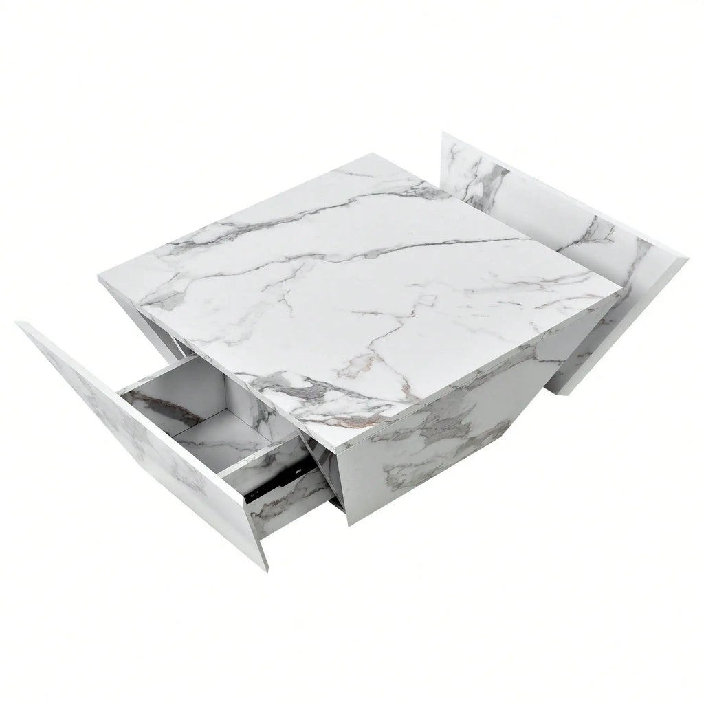 Table basse marbre blanc -