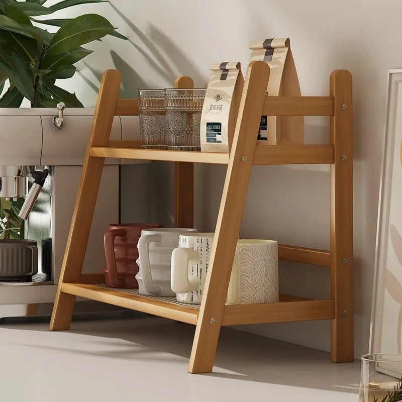 Étagère café en bois originale -