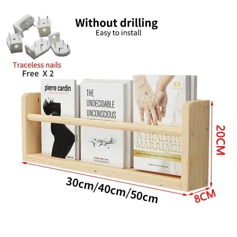 étagère bois design moderne murale pour livre -