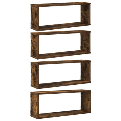 étagère murale WC, salon, chambre de 60x15x23 cm - Marron E