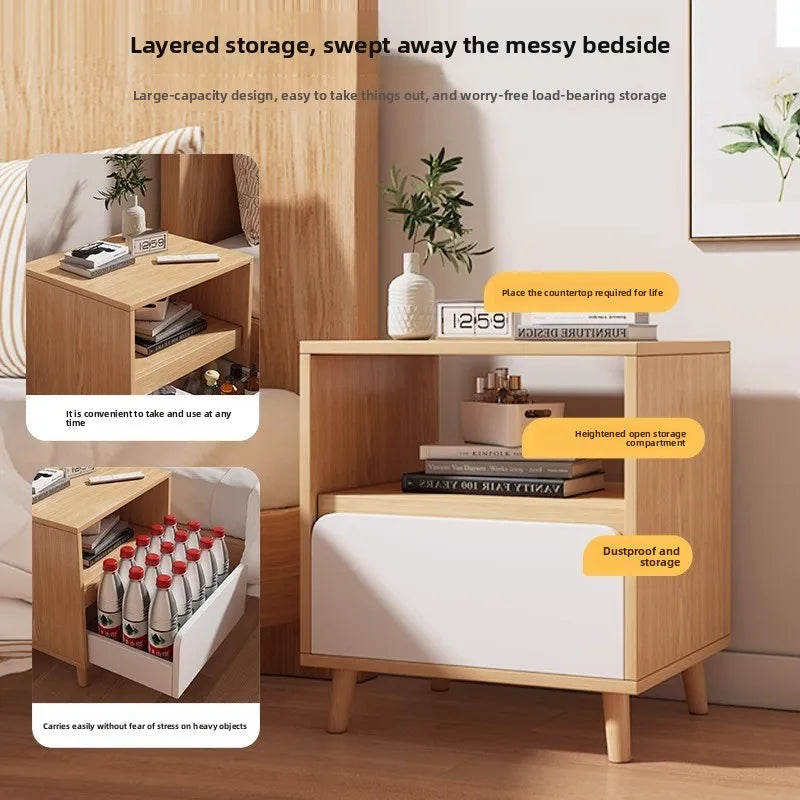Table de nuit de rangement premium de luxe -