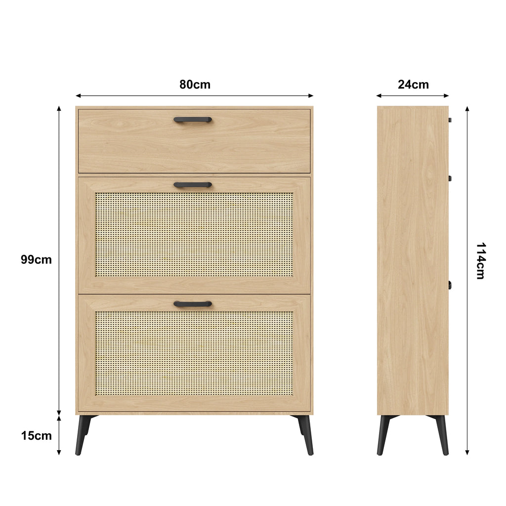 Meuble à chaussure moderne en bois blanc -