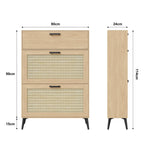 Meuble à chaussure moderne en bois blanc -