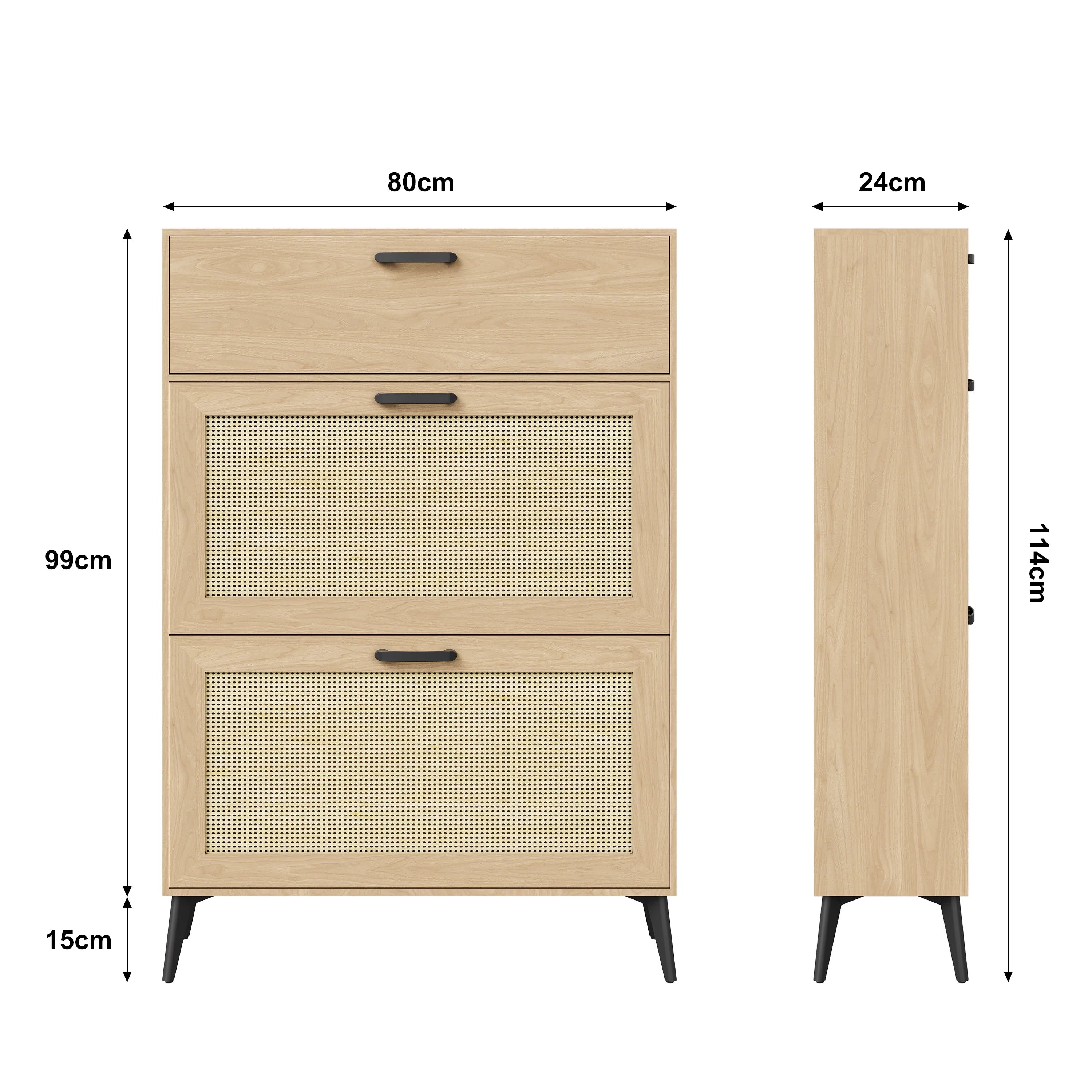 Meuble à chaussure moderne en bois blanc -