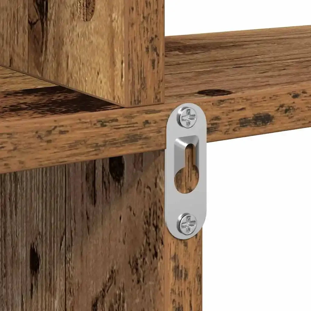 Étagère cube murale bois 80x15x78.5 cm -