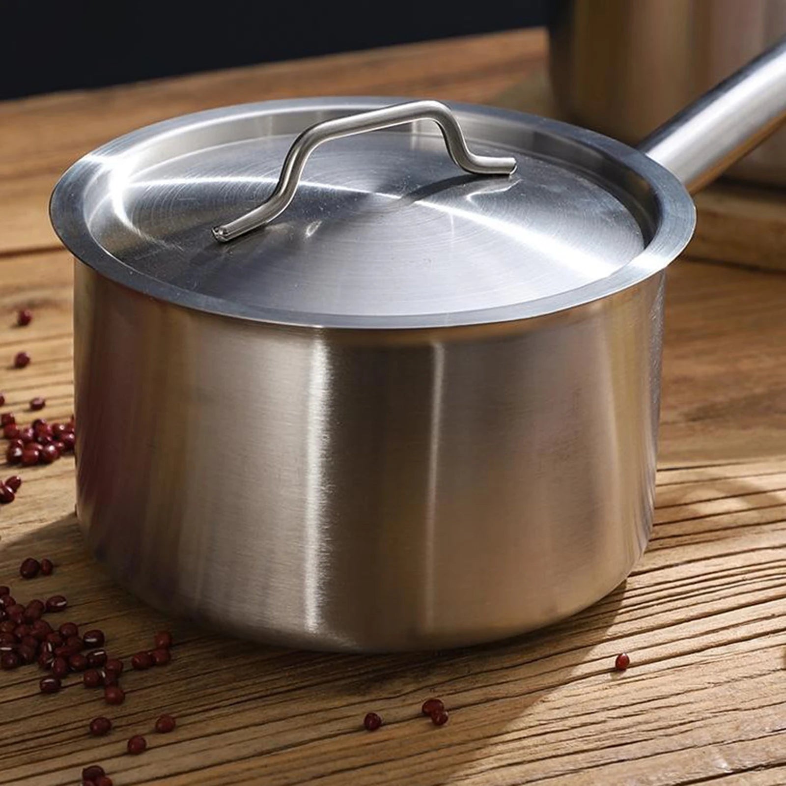 Casserole inox 20cm à couvercle moderne -
