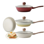 Poêle céramique avec couvercle moderne -