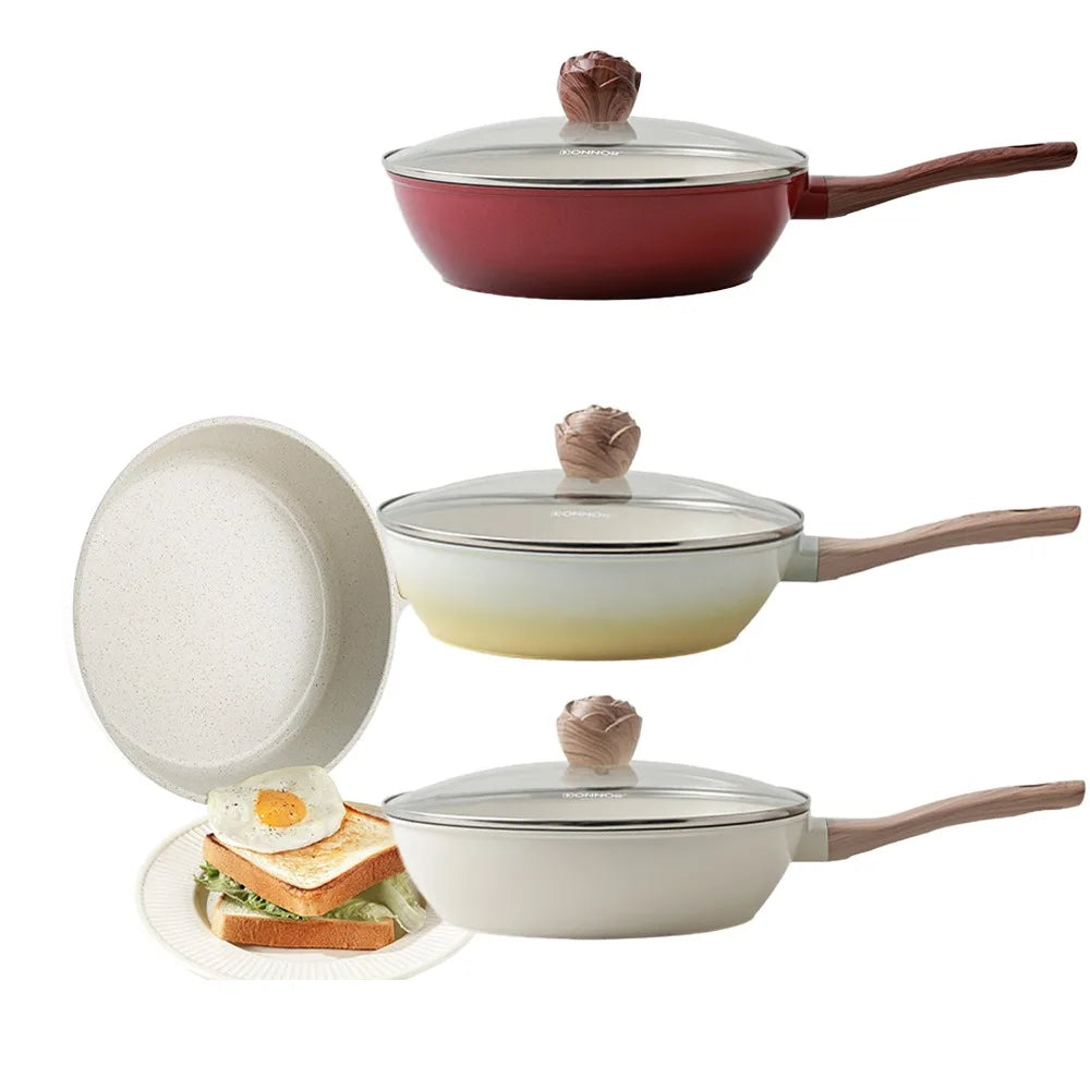 Poêle céramique avec couvercle moderne -