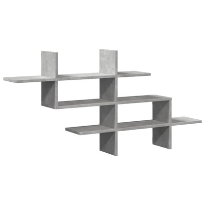 étagère murale fixation invisible 124.5x18x60.5 cm - Gris