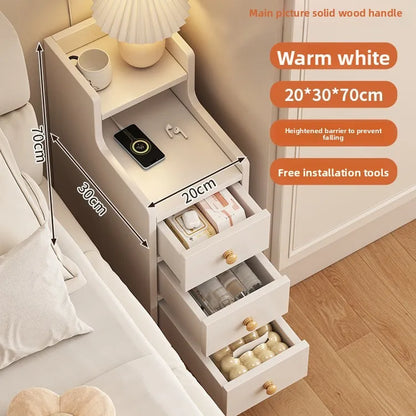 Table de chevet étroite avec tiroirs 1Pc - 20A