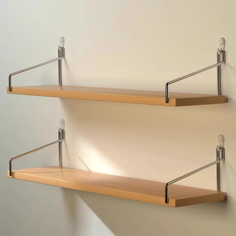 étagère murale bois et métal -