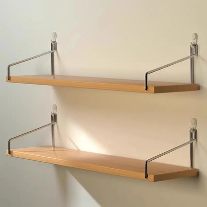 étagère murale bois et métal -