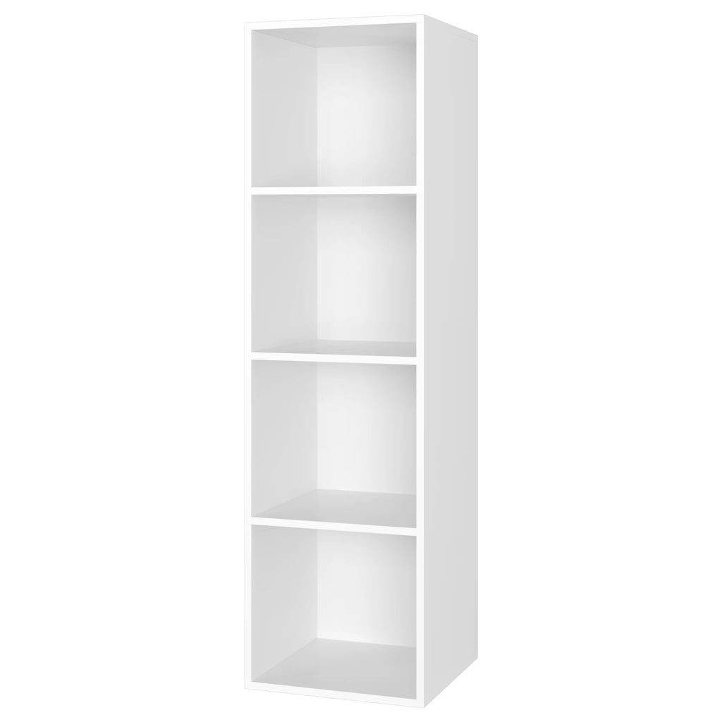 Meuble de rangement cube de dimensions 30x30x106cm - Blanc Meuble de rangement