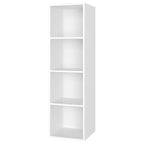 Meuble de rangement cube de dimensions 30x30x106cm - Blanc Meuble de rangement