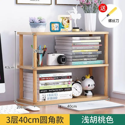 étagère bureau d'angle en bois de qualité - 3 couches 40cm A