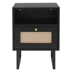 Table de nuit rotin robuste -