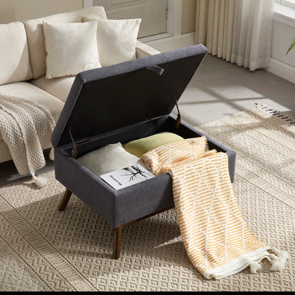 Table basse carré avec compartiment de rangement simple -